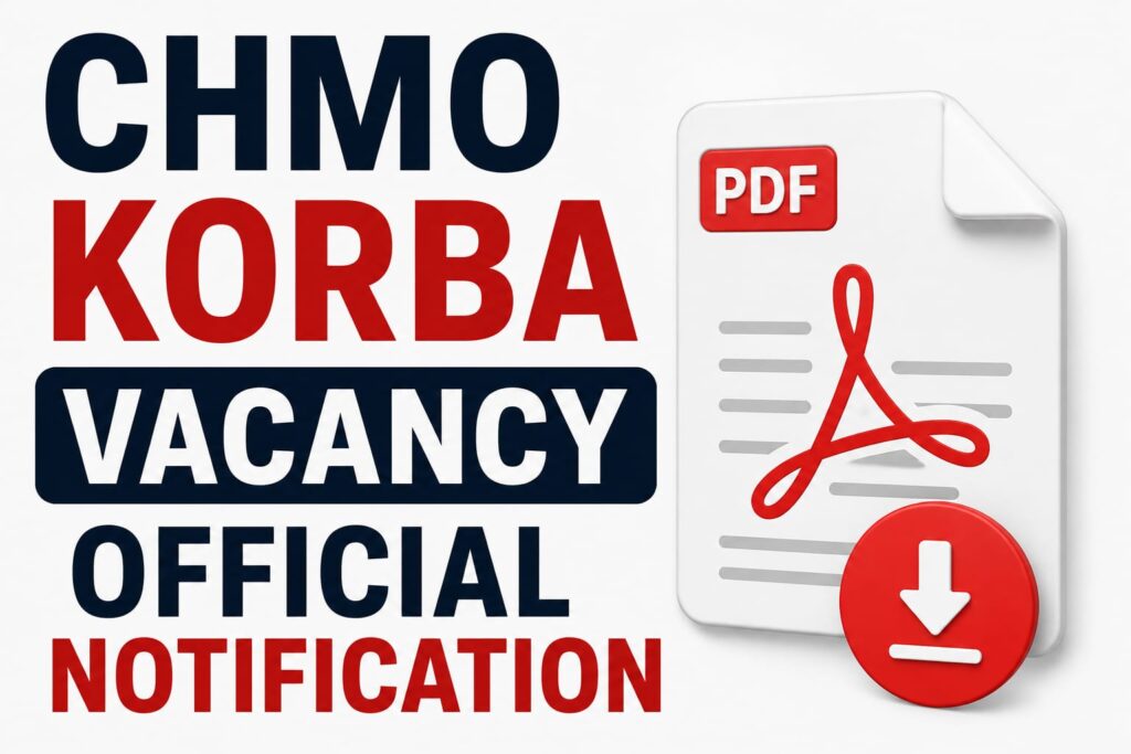 CMHO Korba Recruitment 2026