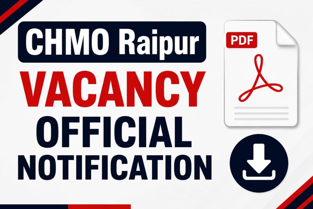 CMHO Raipur Recruitment 2026